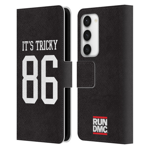 Run-D.M.C. Key Art It's Tricky Leather Book Wallet Case Cover For Samsung Galaxy S23 5G