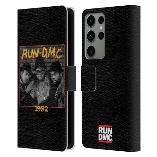 Run-D.M.C. Key Art Photo 1982 Leather Book Wallet Case Cover For Samsung Galaxy S23 Ultra 5G
