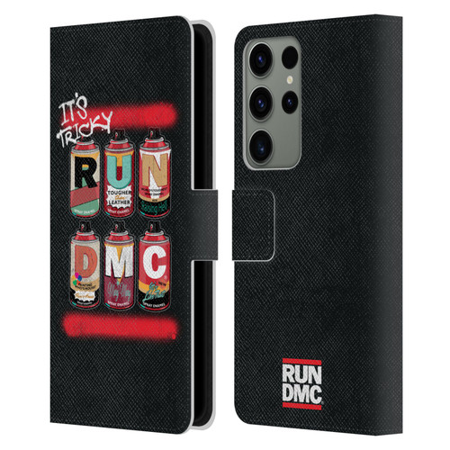 Run-D.M.C. Key Art Spray Cans Leather Book Wallet Case Cover For Samsung Galaxy S23 Ultra 5G