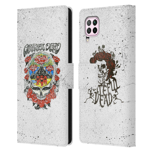Grateful Dead Trends Rose Leather Book Wallet Case Cover For Huawei Nova 6 SE / P40 Lite