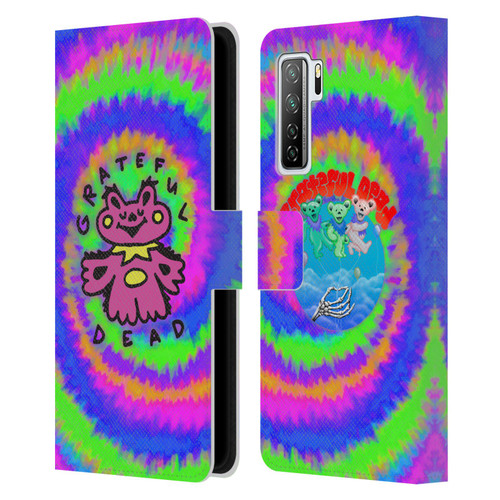 Grateful Dead Trends Dancing Bear Colorful Leather Book Wallet Case Cover For Huawei Nova 7 SE/P40 Lite 5G
