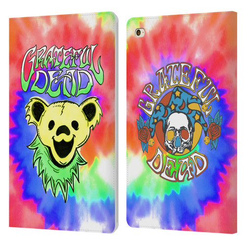 Grateful Dead Trends Bear Tie Dye Leather Book Wallet Case Cover For Apple iPad mini 4