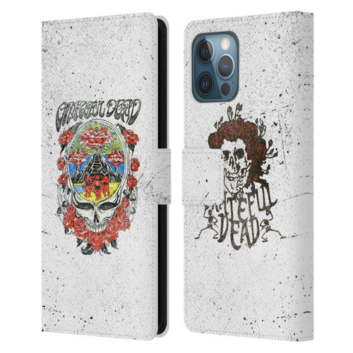 Grateful Dead Trends Rose Leather Book Wallet Case Cover For Apple iPhone 12 Pro Max