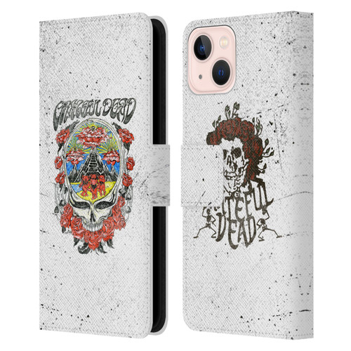 Grateful Dead Trends Rose Leather Book Wallet Case Cover For Apple iPhone 13
