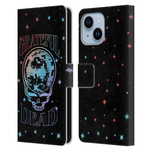 Grateful Dead Trends Skull Logo Leather Book Wallet Case Cover For Apple iPhone 14 Plus