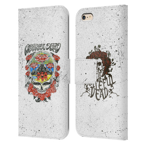Grateful Dead Trends Rose Leather Book Wallet Case Cover For Apple iPhone 6 Plus / iPhone 6s Plus