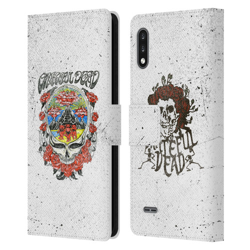 Grateful Dead Trends Rose Leather Book Wallet Case Cover For LG K22