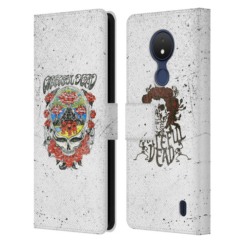 Grateful Dead Trends Rose Leather Book Wallet Case Cover For Nokia C21