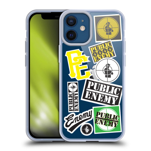 Public Enemy Graphics Collage Soft Gel Case for Apple iPhone 12 Mini