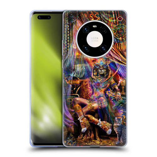 Jumbie Art Gods and Goddesses Bastet Soft Gel Case for Huawei Mate 40 Pro 5G