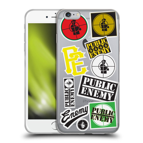 Public Enemy Graphics Collage Soft Gel Case for Apple iPhone 6 Plus / iPhone 6s Plus