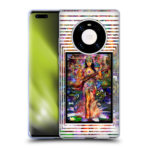 Jumbie Art Gods and Goddesses Saraswatti Soft Gel Case for Huawei Mate 40 Pro 5G