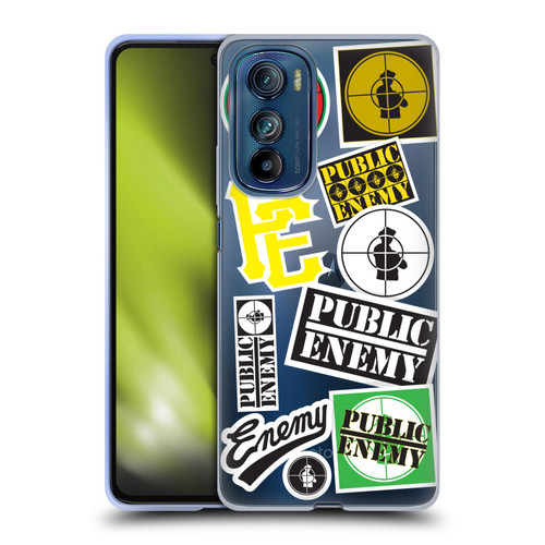 Public Enemy Graphics Collage Soft Gel Case for Motorola Edge 30