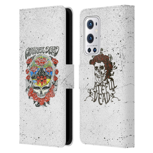Grateful Dead Trends Rose Leather Book Wallet Case Cover For OnePlus 9 Pro