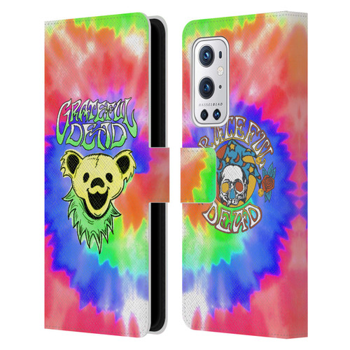 Grateful Dead Trends Bear Tie Dye Leather Book Wallet Case Cover For OnePlus 9 Pro
