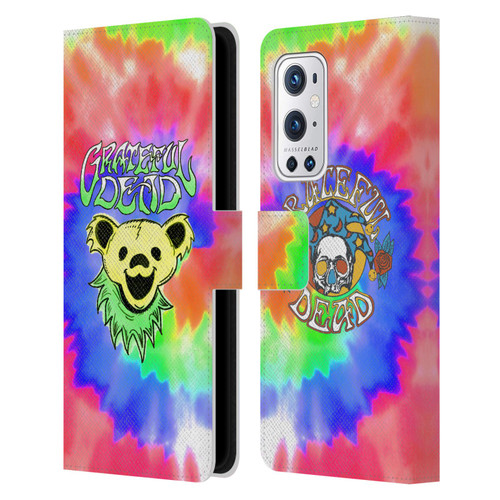 Grateful Dead Trends Bear Tie Dye Leather Book Wallet Case Cover For OnePlus 9 Pro