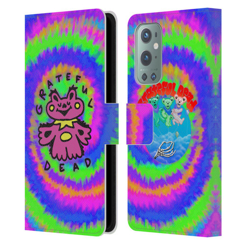 Grateful Dead Trends Dancing Bear Colorful Leather Book Wallet Case Cover For OnePlus 9