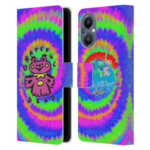 Grateful Dead Trends Dancing Bear Colorful Leather Book Wallet Case Cover For OnePlus Nord N20 5G