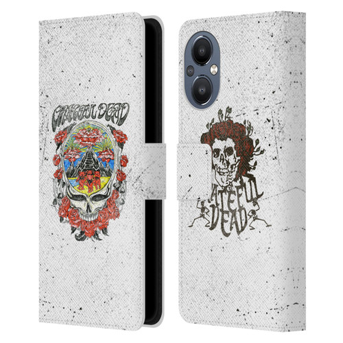 Grateful Dead Trends Rose Leather Book Wallet Case Cover For OnePlus Nord N20 5G