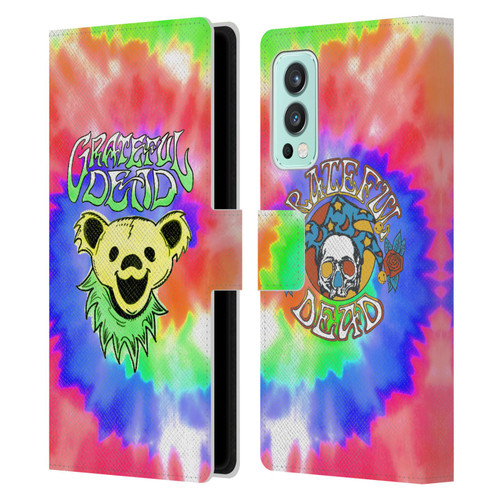 Grateful Dead Trends Bear Tie Dye Leather Book Wallet Case Cover For OnePlus Nord 2 5G
