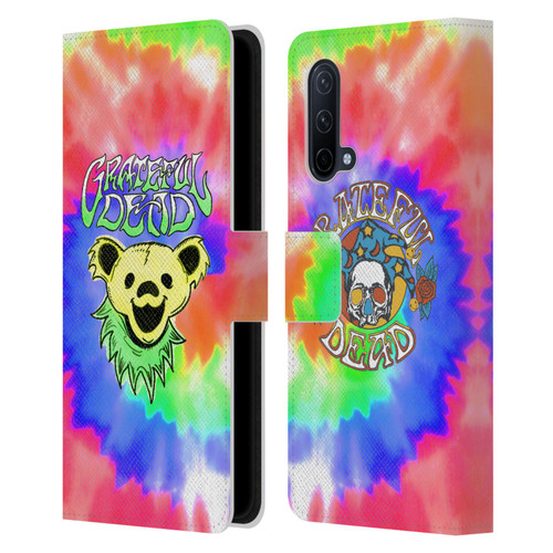 Grateful Dead Trends Bear Tie Dye Leather Book Wallet Case Cover For OnePlus Nord CE 5G