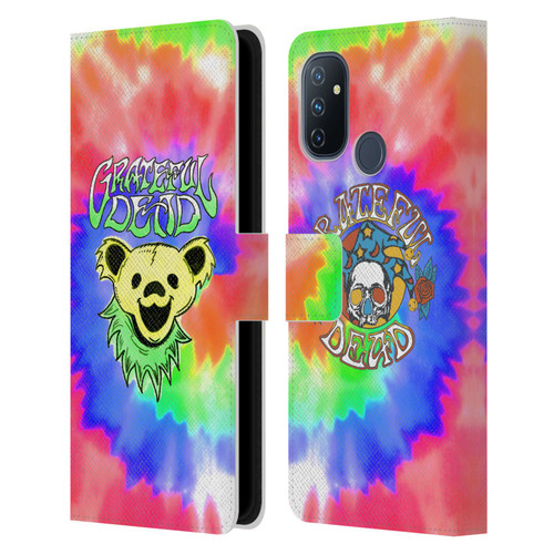Grateful Dead Trends Bear Tie Dye Leather Book Wallet Case Cover For OnePlus Nord N100