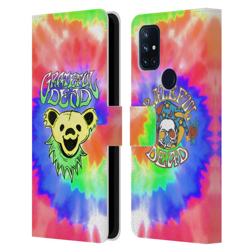 Grateful Dead Trends Bear Tie Dye Leather Book Wallet Case Cover For OnePlus Nord N10 5G