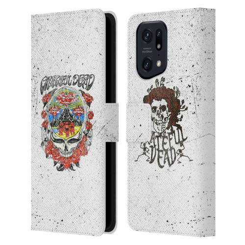 Grateful Dead Trends Rose Leather Book Wallet Case Cover For OPPO Find X5 Pro