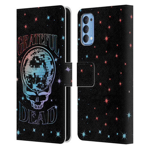 Grateful Dead Trends Skull Logo Leather Book Wallet Case Cover For OPPO Reno 4 5G