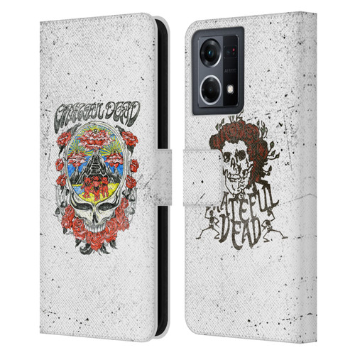 Grateful Dead Trends Rose Leather Book Wallet Case Cover For OPPO Reno8 4G