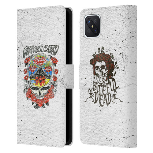 Grateful Dead Trends Rose Leather Book Wallet Case Cover For OPPO Reno4 Z 5G