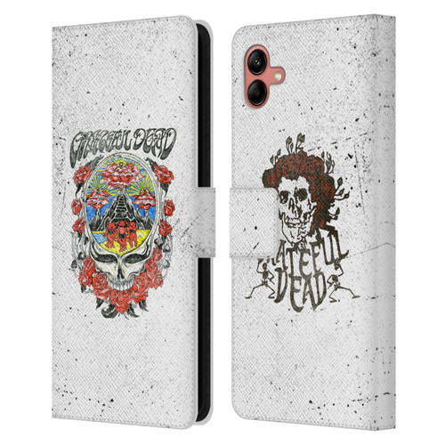Grateful Dead Trends Rose Leather Book Wallet Case Cover For Samsung Galaxy A04 (2022)