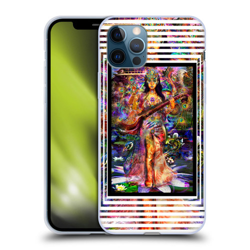 Jumbie Art Gods and Goddesses Saraswatti Soft Gel Case for Apple iPhone 12 / iPhone 12 Pro