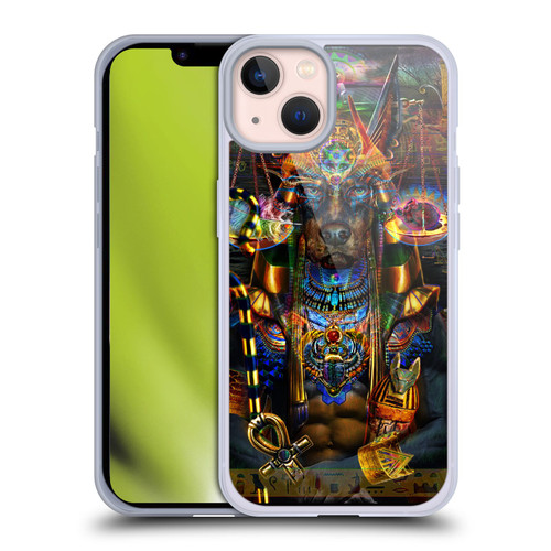 Jumbie Art Gods and Goddesses Anubis Soft Gel Case for Apple iPhone 13