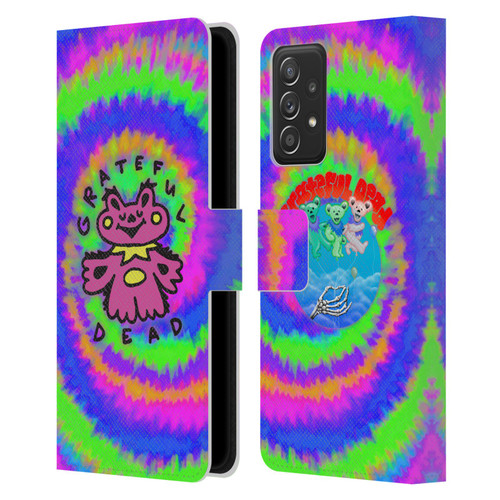 Grateful Dead Trends Dancing Bear Colorful Leather Book Wallet Case Cover For Samsung Galaxy A52 / A52s / 5G (2021)