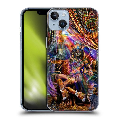 Jumbie Art Gods and Goddesses Bastet Soft Gel Case for Apple iPhone 14 Plus