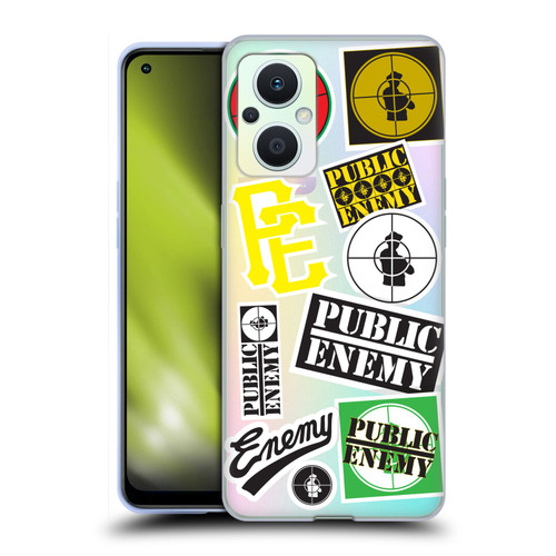 Public Enemy Graphics Collage Soft Gel Case for OPPO Reno8 Lite