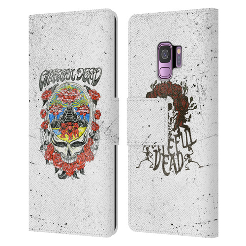Grateful Dead Trends Rose Leather Book Wallet Case Cover For Samsung Galaxy S9