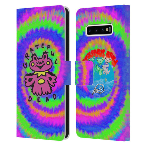 Grateful Dead Trends Dancing Bear Colorful Leather Book Wallet Case Cover For Samsung Galaxy S10+ / S10 Plus