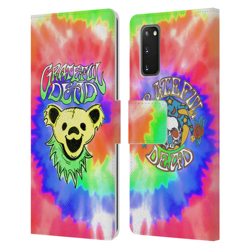 Grateful Dead Trends Bear Tie Dye Leather Book Wallet Case Cover For Samsung Galaxy S20 / S20 5G