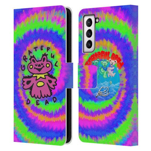 Grateful Dead Trends Dancing Bear Colorful Leather Book Wallet Case Cover For Samsung Galaxy S21 5G