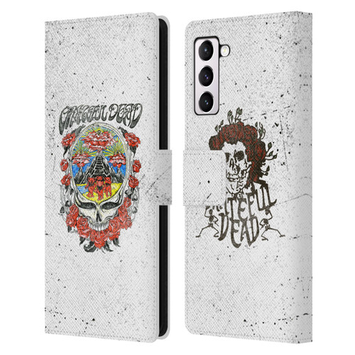Grateful Dead Trends Rose Leather Book Wallet Case Cover For Samsung Galaxy S21+ 5G