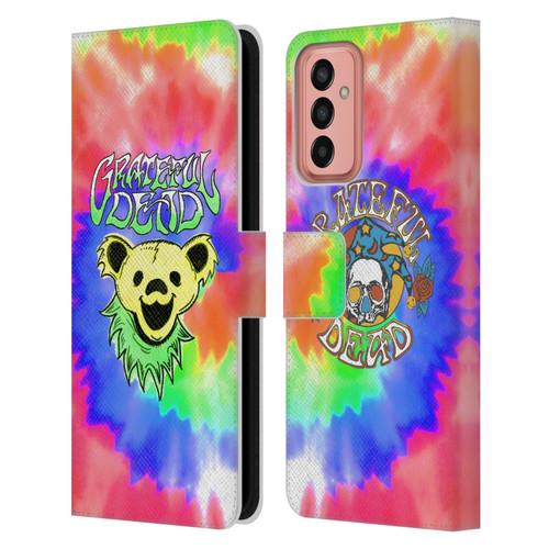 Grateful Dead Trends Bear Tie Dye Leather Book Wallet Case Cover For Samsung Galaxy M13 (2022)