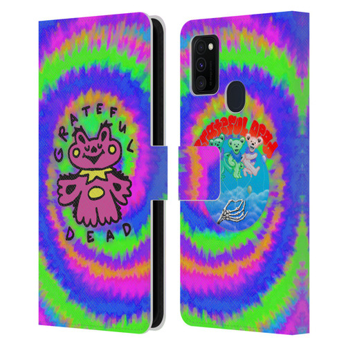 Grateful Dead Trends Dancing Bear Colorful Leather Book Wallet Case Cover For Samsung Galaxy M30s (2019)/M21 (2020)