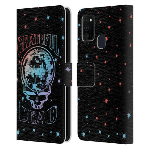Grateful Dead Trends Skull Logo Leather Book Wallet Case Cover For Samsung Galaxy M30s (2019)/M21 (2020)