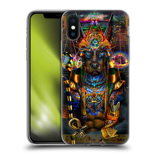 Jumbie Art Gods and Goddesses Anubis Soft Gel Case for Apple iPhone X / iPhone XS