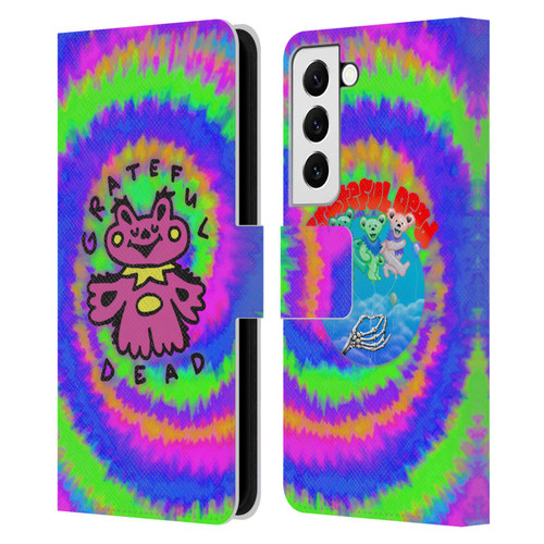 Grateful Dead Trends Dancing Bear Colorful Leather Book Wallet Case Cover For Samsung Galaxy S22 5G
