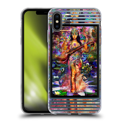 Jumbie Art Gods and Goddesses Saraswatti Soft Gel Case for Apple iPhone XS Max