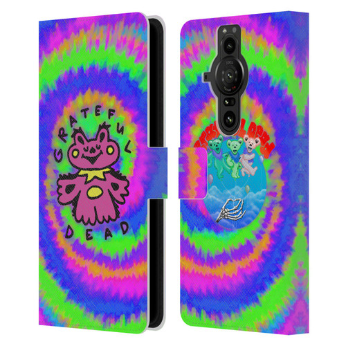 Grateful Dead Trends Dancing Bear Colorful Leather Book Wallet Case Cover For Sony Xperia Pro-I