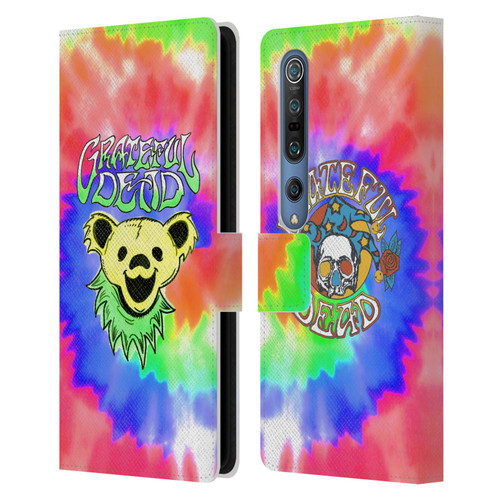 Grateful Dead Trends Bear Tie Dye Leather Book Wallet Case Cover For Xiaomi Mi 10 5G / Mi 10 Pro 5G
